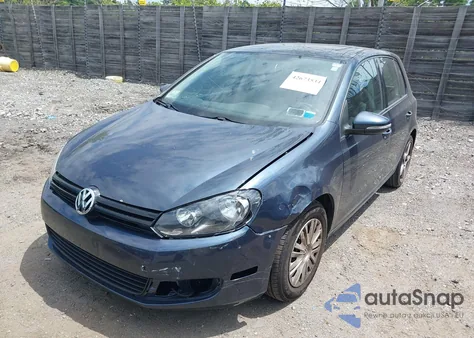2010 Volkswagen Golf 4-Door из США, поврежденный, VIN WVWDB7AJ0AW364638